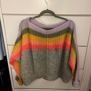 Free People See the Rainbow Sweater